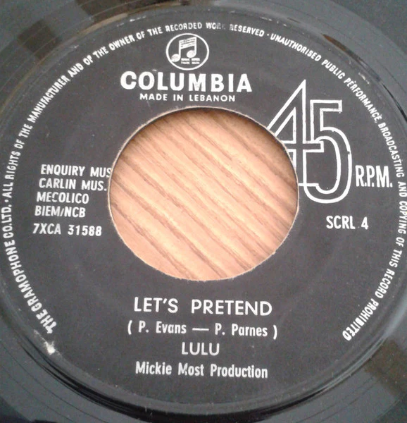 Lulu - Let's Pretend / To Sir With Love (7", Single)