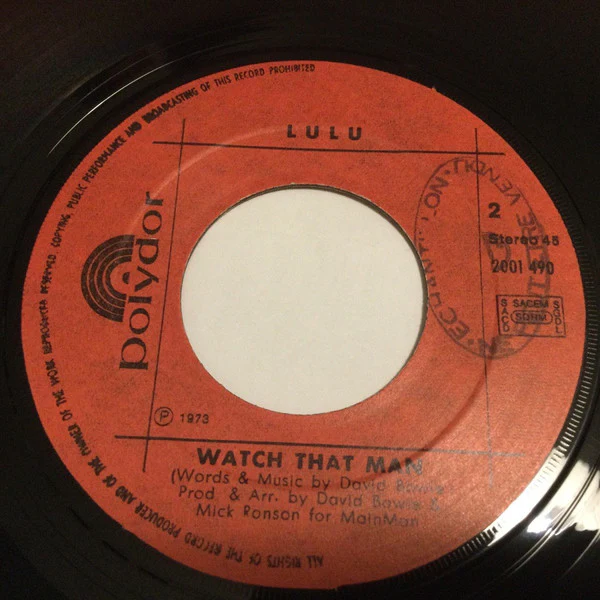Lulu - The Man Who Sold The World / Watch That Man (7", Single) - Image 2