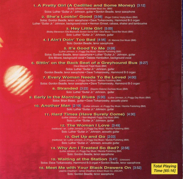 Luther "Guitar Jr." Johnson* And The Magic Rockers - Slammin' On The West Side (CD, Album) - Image 2