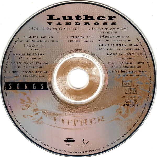 Luther Vandross - Songs (CD, Album) - Image 3