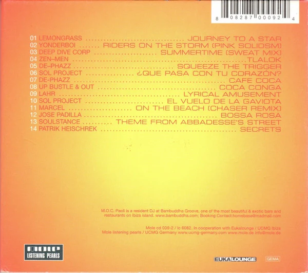 M.O.C. Paoli - Bambuddha Grove - Volume One (CD, Comp, Mixed) - Image 2