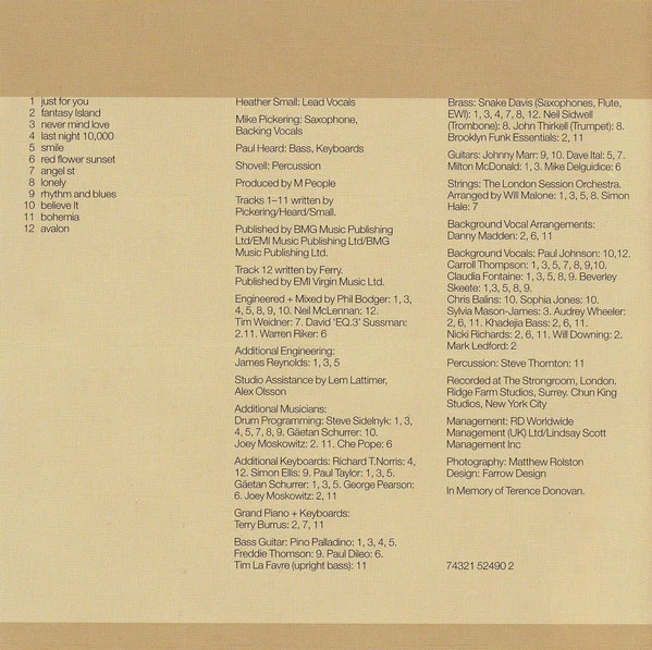 M People - Fresco (CD, Album, Son) - Image 2