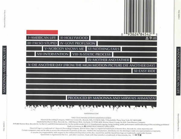 Madonna - American Life (CD, Album, Enh, RE) - Image 4