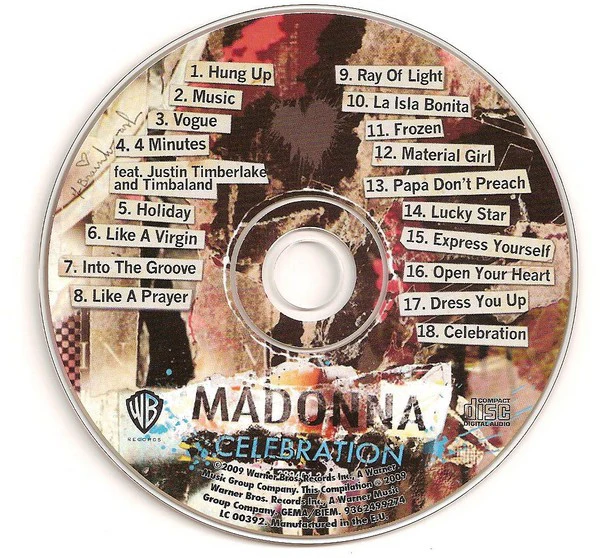 Madonna - Celebration (CD, Comp, RM) - Image 3