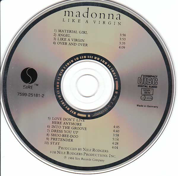 Madonna - Like A Virgin (CD, Album, RE) - Image 4