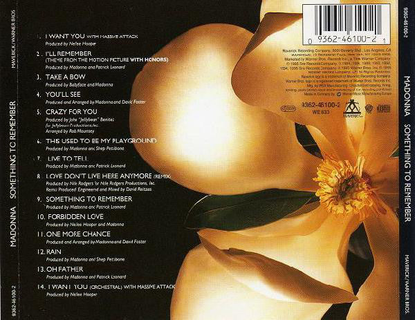 Madonna - Something To Remember (CD, Comp, Flo) - Image 2