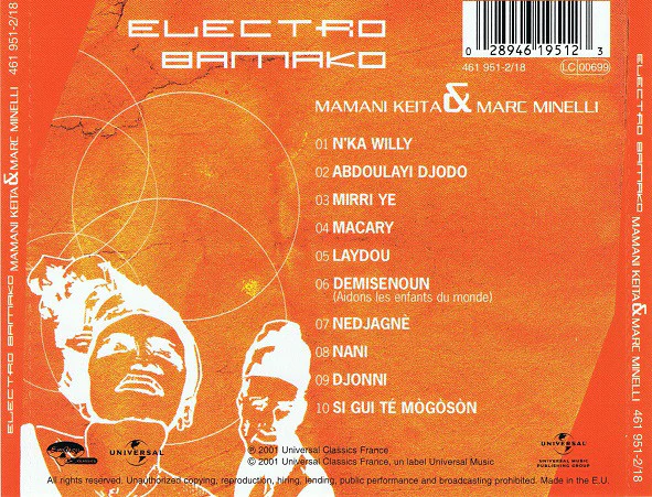 Mamani Keita & Marc Minelli - Electro Bamako (CD, Album) - Image 2
