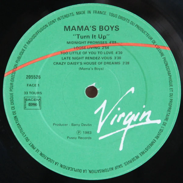 Mama's Boys - Turn It Up (LP, Album) - Image 3