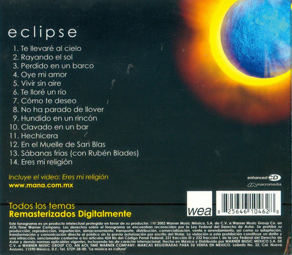 Maná - Esenciales - Eclipse (CD, Comp, Enh, RM) - Image 3