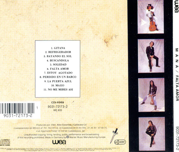 Maná - Falta Amor (CD, Album) - Image 3
