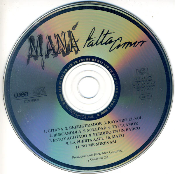 Maná - Falta Amor (CD, Album) - Image 4