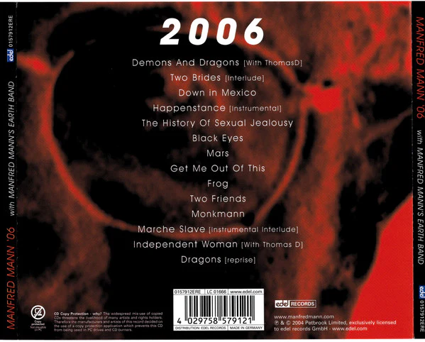 Manfred Mann '06 With Manfred Mann's Earth Band Featuring Chris Thompson / Thomas D / Dean Hart / Barbara Thompson - 2006 (CD, Album, Copy Prot.) - Image 2