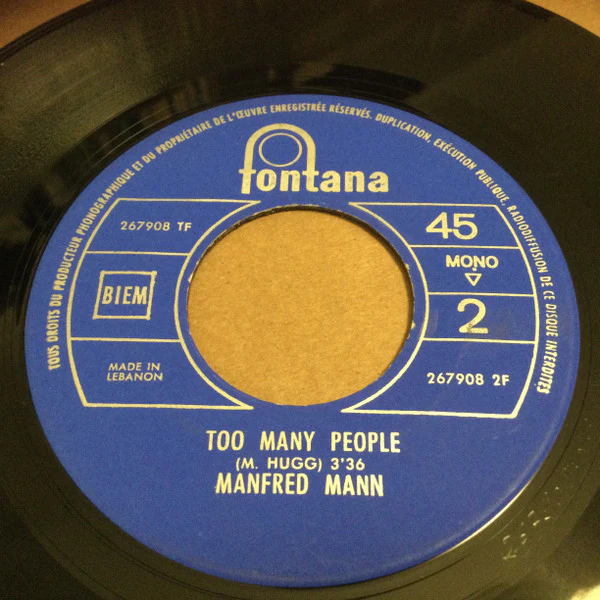 Manfred Mann - Fox On The Run (7", Single, Mono) - Image 2