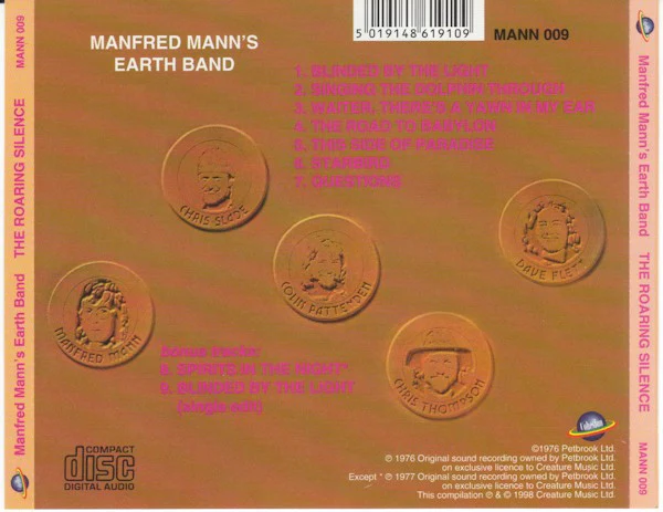Manfred Mann's Earth Band - The Roaring Silence (CD, Album, RE, RM) - Image 2