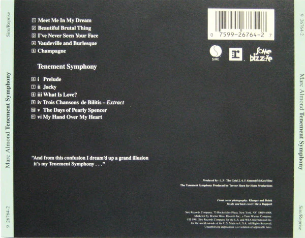 Márc Almond* - Tenement Symphony (CD, Album) - Image 2