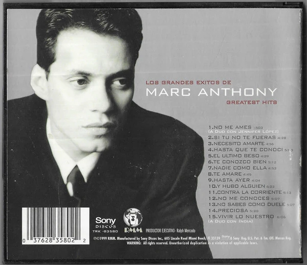 Marc Anthony - Desde Un Principio / From The Beginning (CD, Comp) - Image 2