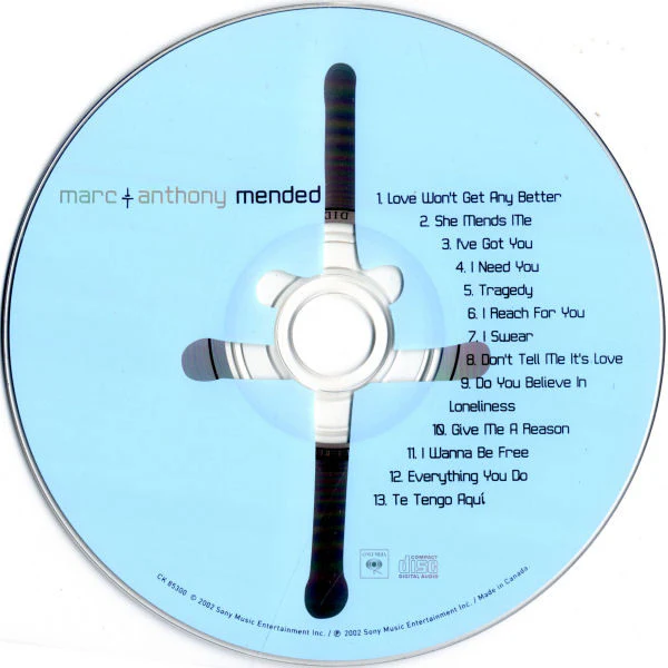 Marc Anthony - Mended (CD, Album) - Image 3