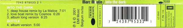Marc Moulin - Into The Dark (CD, Maxi) - Image 5