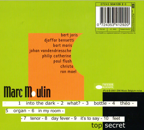 Marc Moulin - Top Secret (CD, Album) - Image 2