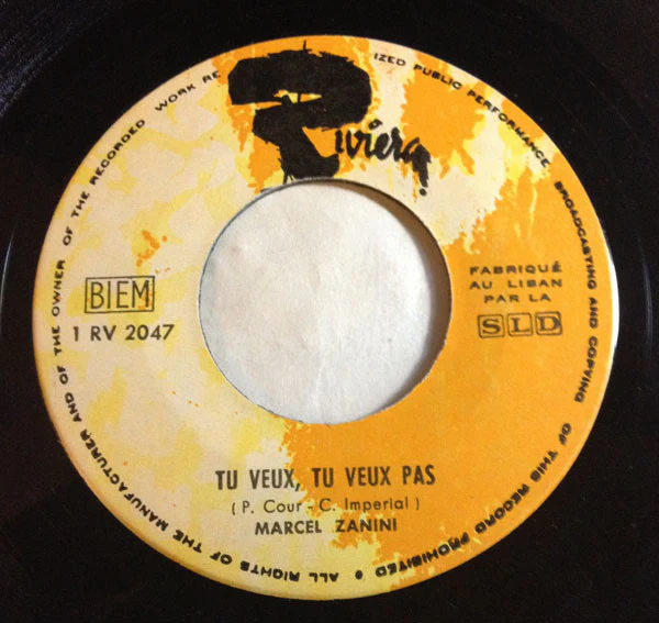 Marcel Zanini - Tu Veux, Tu Veux Pas (7") - Image 2