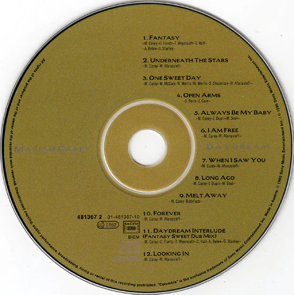 Mariah Carey - Daydream (CD, Album) - Image 3