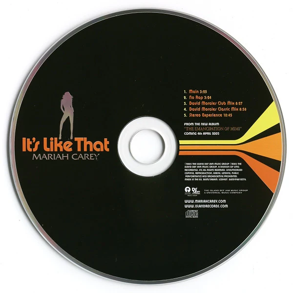 Mariah Carey - It's Like That (CD, Single) - Image 4