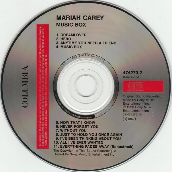 Mariah Carey - Music Box (CD, Album, RE) - Image 3