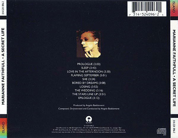 Marianne Faithfull - A Secret Life (CD, Album) - Image 2