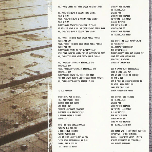 Mark Knopfler - The Ragpicker's Dream (CD, Album, RE) - Image 5