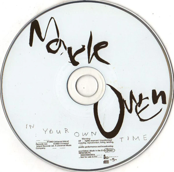 Mark Owen - In Your Own Time (CD, Album) - Image 3