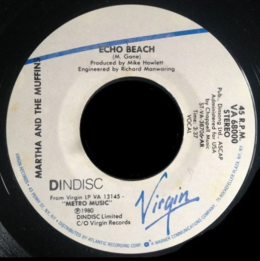 Martha And The Muffins - Echo Beach (7", Single) - Image 3