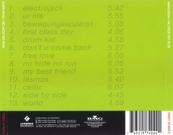 Marusha - No Hide No Run (CD, Album) - Image 2