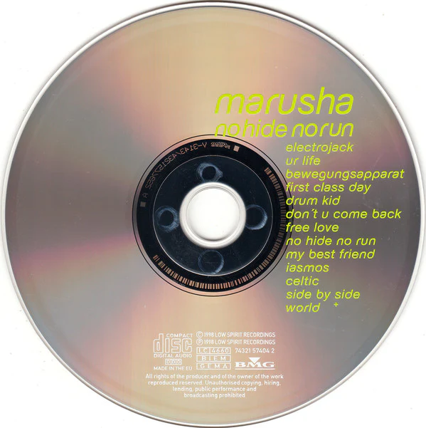 Marusha - No Hide No Run (CD, Album) - Image 3