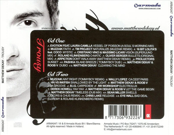 Matthew Dekay - Trousy (2xCD, Mixed) - Image 2