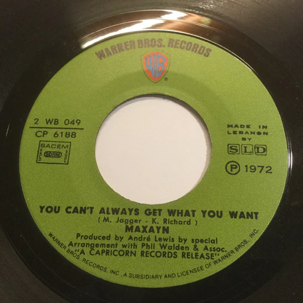 Maxayn - Gimme Shelter / You Can't Always Get What You Want (7") - Image 2