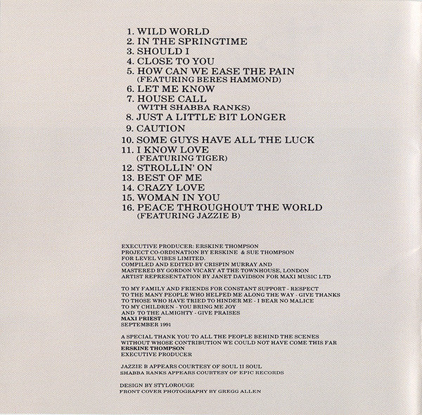 Maxi Priest - Best Of Me (CD, Comp) - Image 5