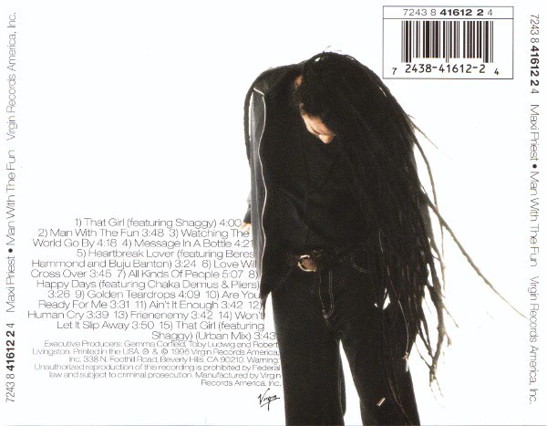 Maxi Priest - Man With The Fun (CD, Album) - Image 2