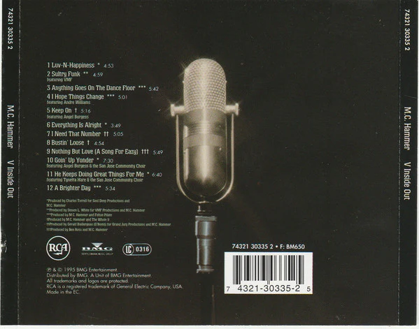 MC Hammer - V Inside Out (CD, Album) - Image 2