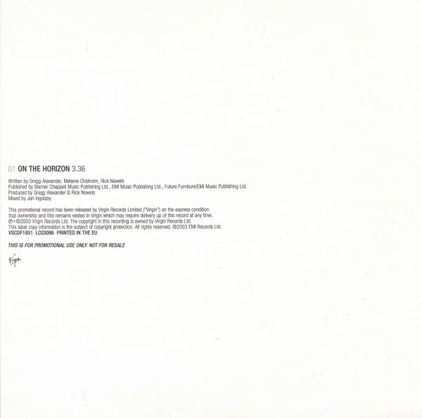 Melanie C - On The Horizon (CD, Single, Promo) - Image 2