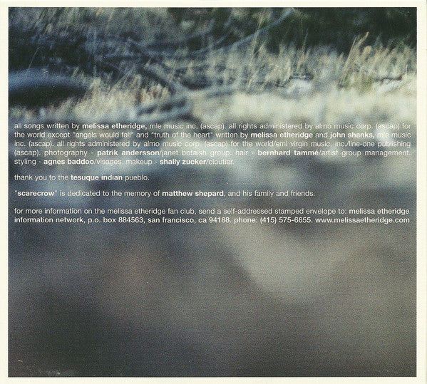 Melissa Etheridge - Breakdown (CD, Album, Enh, Ltd, Dig) - Image 2