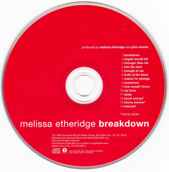 Melissa Etheridge - Breakdown (CD, Album, Enh, Ltd, Dig) - Image 4