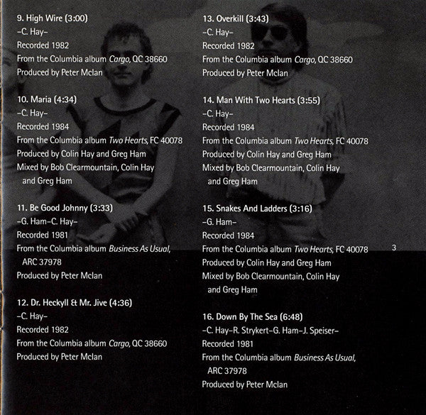 Men At Work - Contraband: The Best Of Men At Work (CD, Comp) - Image 3