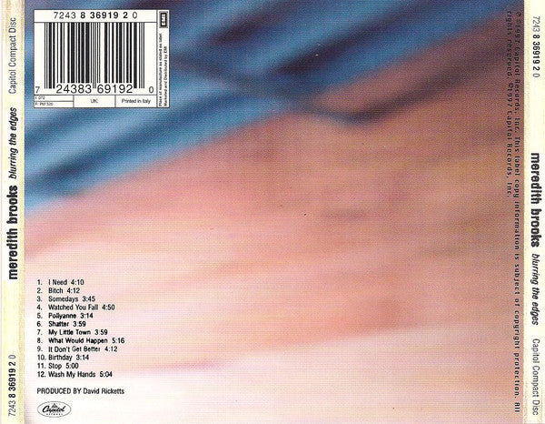 Meredith Brooks - Blurring The Edges (CD, Album) - Image 3