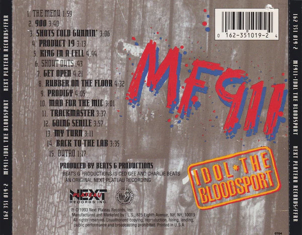 MF911 - Idol The Bloodsport (CD, Album) - Image 2