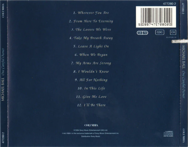 Michael Ball - One Careful Owner (CD, Album) - Image 4