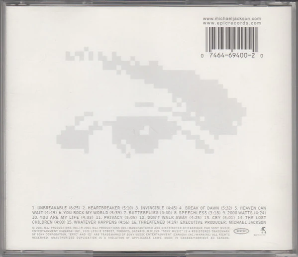 Michael Jackson - Invincible (CD, Album) - Image 2
