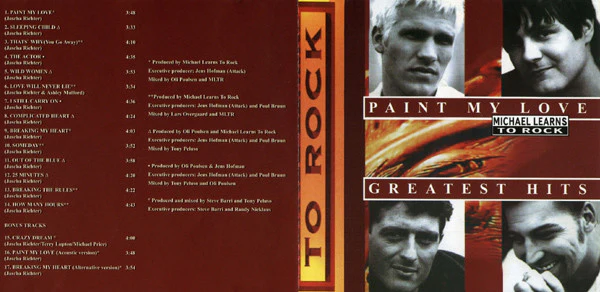 Michael Learns To Rock - Paint My Love - Greatest Hits (CD, Comp) - Image 3