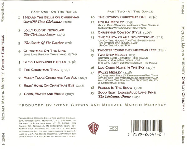 Michael Martin Murphey - Cowboy Christmas (Cowboy Songs II) (CD, Album) - Image 2