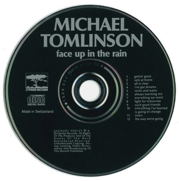 Michael Tomlinson  - Face Up In The Rain (CD, Album) - Image 3