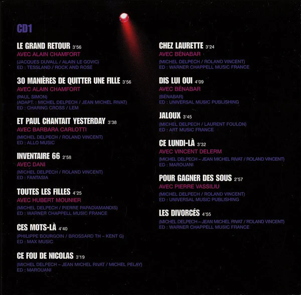 Michel Delpech - Le Grand Rex 2007 (2xCD, Enh) - Image 5